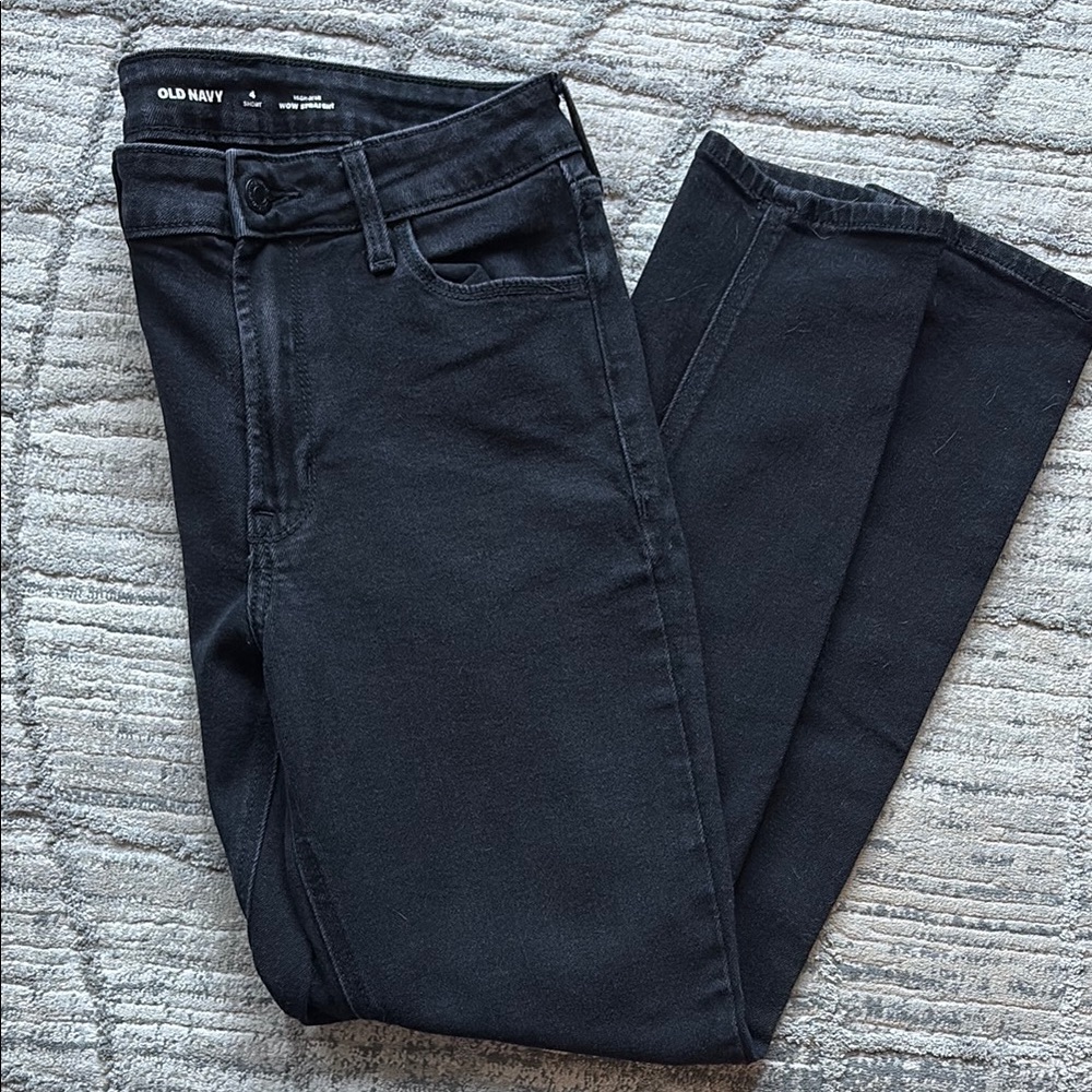 Old Navy Black Skinny Jeans Smooth Finish
